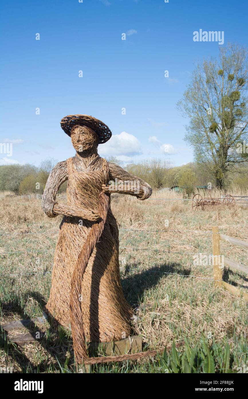Modèle en osier du travailleur Brinker. Banque D'Images