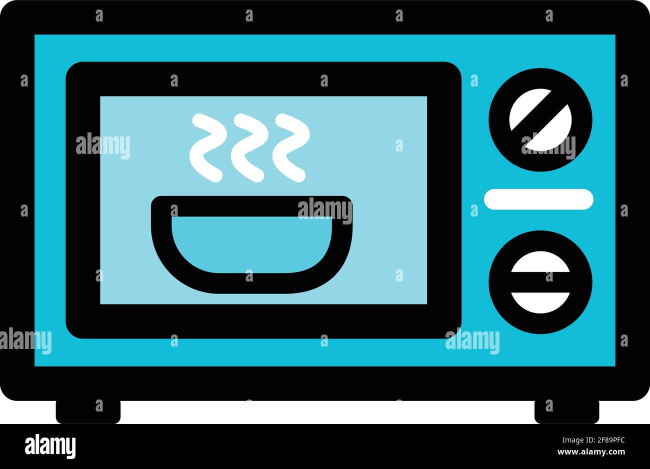Icône de vecteur de couleur micro-ondes. Différentes icônes électriques. Symbole différent dans un style simple. Illustration vectorielle isolée. Illustration de Vecteur