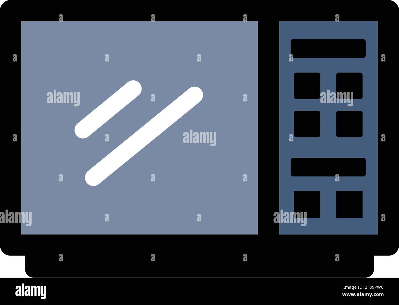 Icône de vecteur de couleur micro-ondes. Différentes icônes électriques. Symbole différent dans un style simple. Illustration vectorielle isolée. Illustration de Vecteur