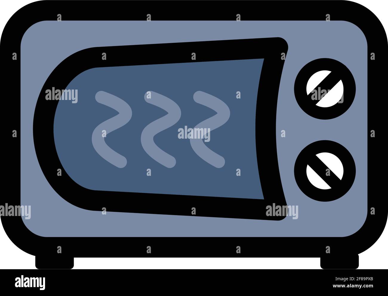 Icône de vecteur de couleur micro-ondes. Différentes icônes électriques. Symbole différent dans un style simple. Illustration vectorielle isolée. Illustration de Vecteur