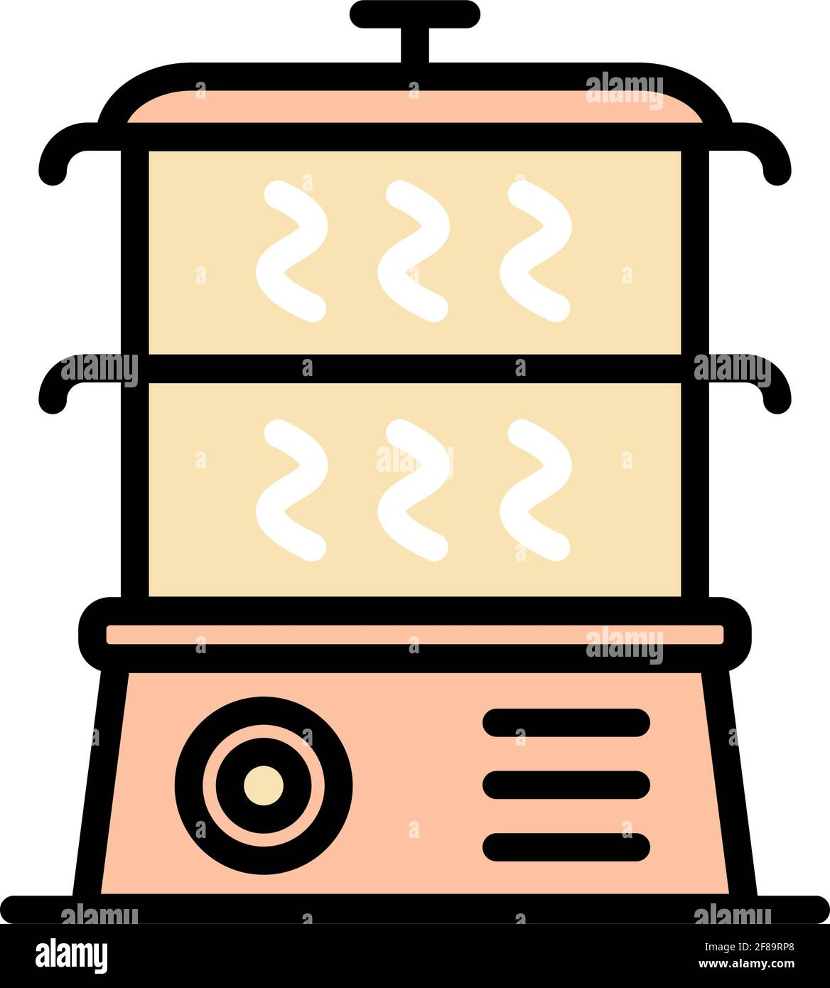 Icône de couleur simple du défroisseur. Icônes de défroisseur vectoriel sur fond blanc Illustration de Vecteur