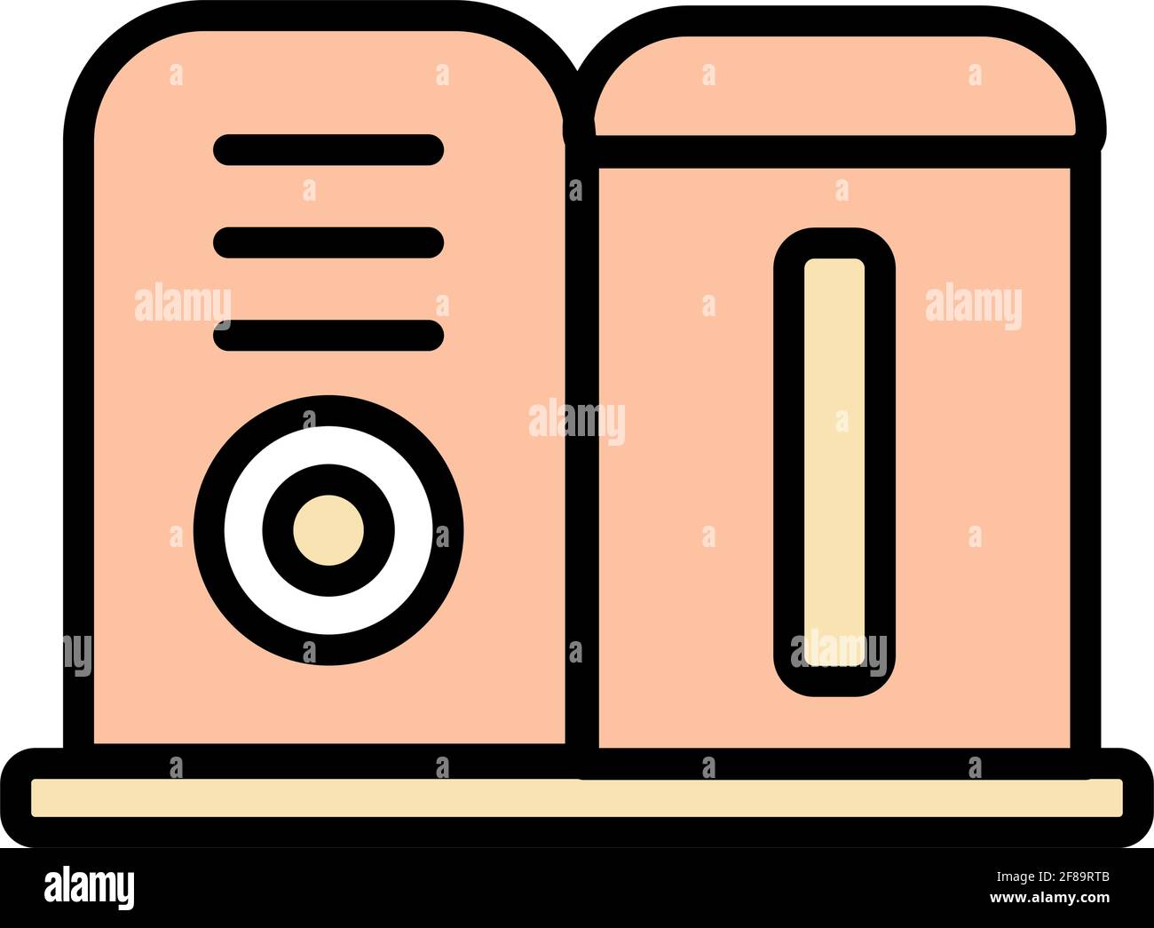 Icône de couleur simple du défroisseur. Icônes de défroisseur vectoriel sur fond blanc Illustration de Vecteur