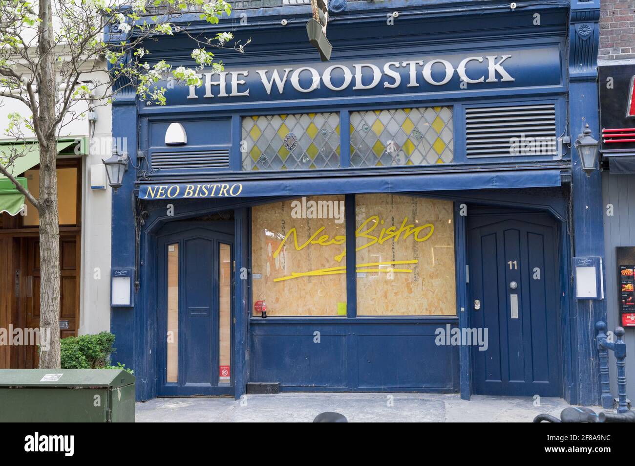 Fermeture et fermeture de woodstock, Londres Banque D'Images
