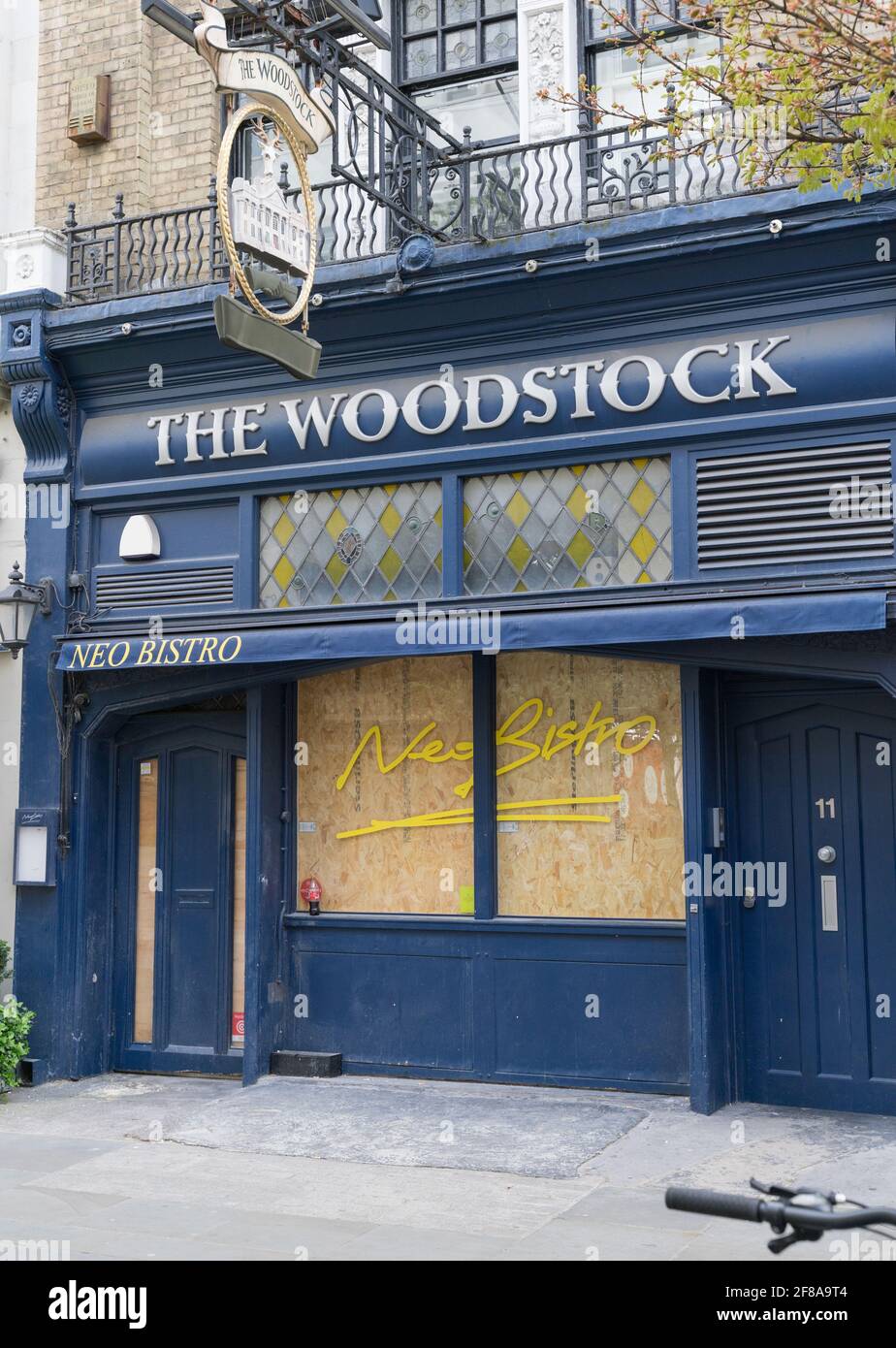 Fermeture et fermeture de woodstock, Londres Banque D'Images