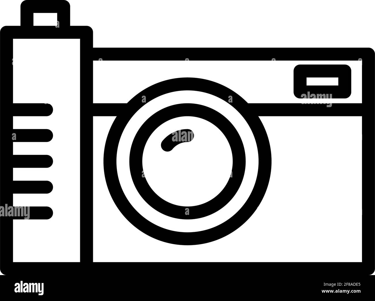 illustration vectorielle de l'icône de l'appareil photo, icône de vecteur de photographie, idée de modèle de conception de signe Illustration de Vecteur