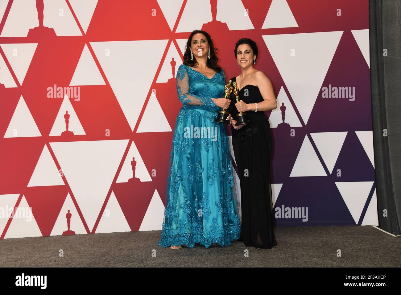 Lauréat documentaire court sujet fin de la sentence Rayka Zehtabchi, Melissa Berton dans la salle de presse pendant la 91e cérémonie annuelle des Oscars, tenue au Dolby Theatre à Hollywood, Californie, le dimanche 24 février 2019 photo par Jennifer Graylock-Graylock.com 917-519-7666 Banque D'Images