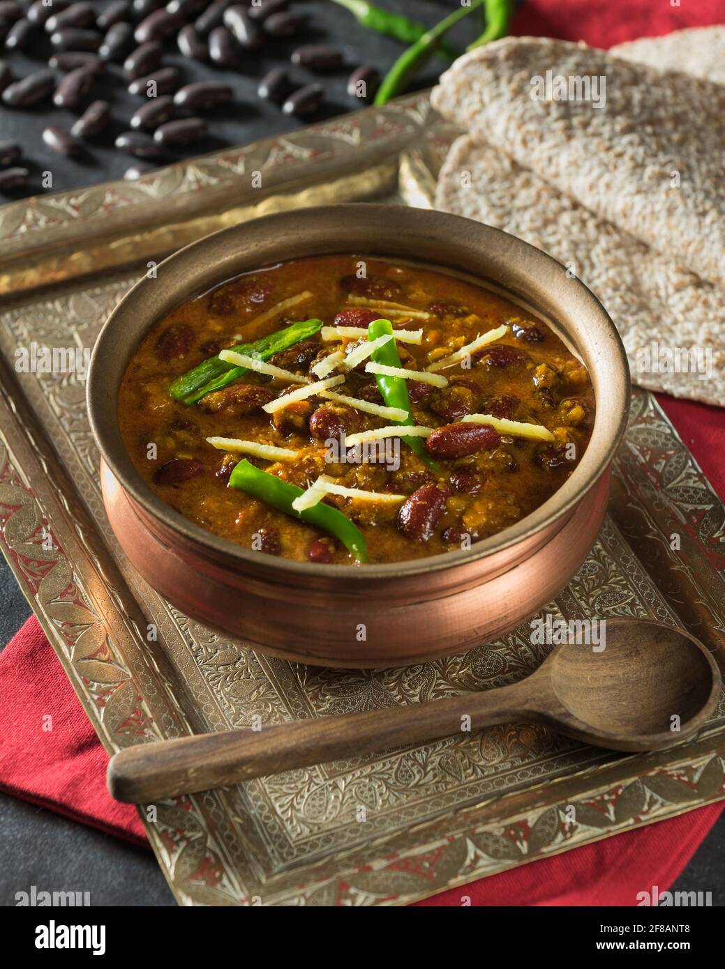 Rajma masala. Curry de haricots rouges. Inde alimentaire Banque D'Images