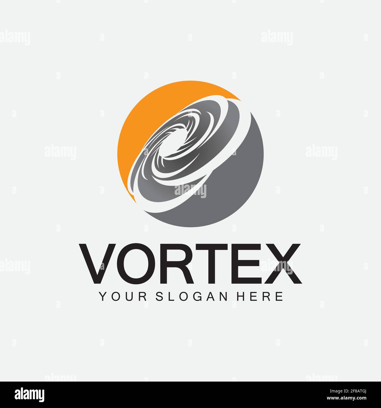 Logo Vortex symbole icône illustration design vector.Tornado, vortex, élément de conception du logo de l'ouragan Illustration de Vecteur