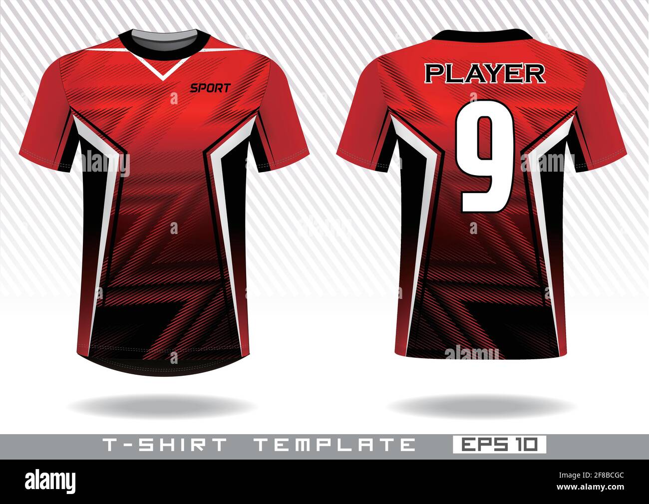 T shirt sport modèle. modèle uniforme. L'usure de l'équipe design. imprime le design. Illustration de Vecteur