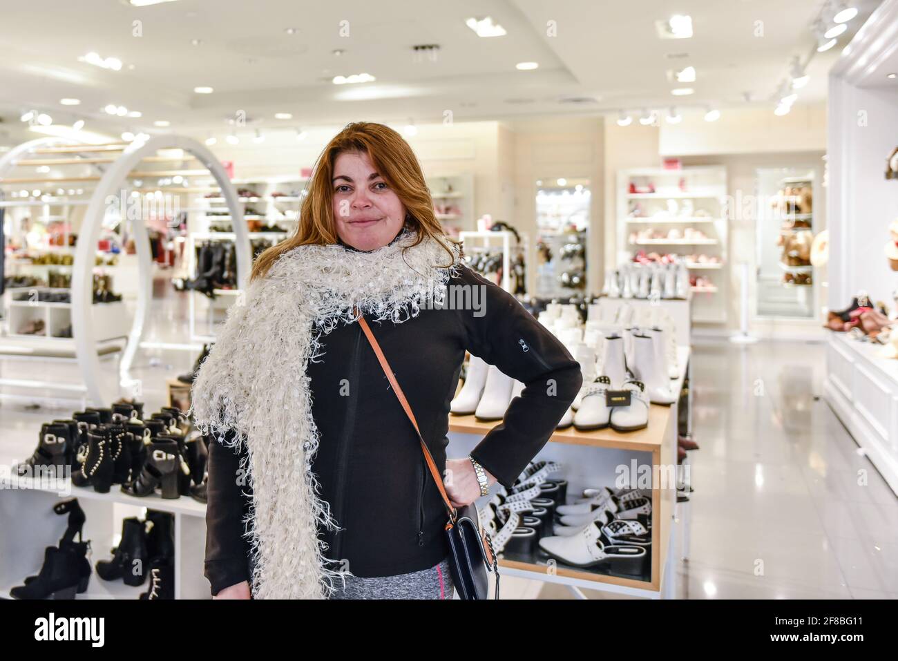Portraits spontanés de touristes latino-américains à New York, États-Unis Banque D'Images