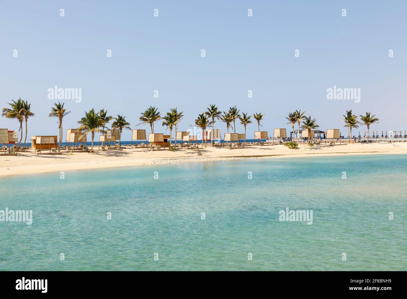 Plage sur la Corniche à Jeddah, Arabie Saoudite Photo Stock Alamy