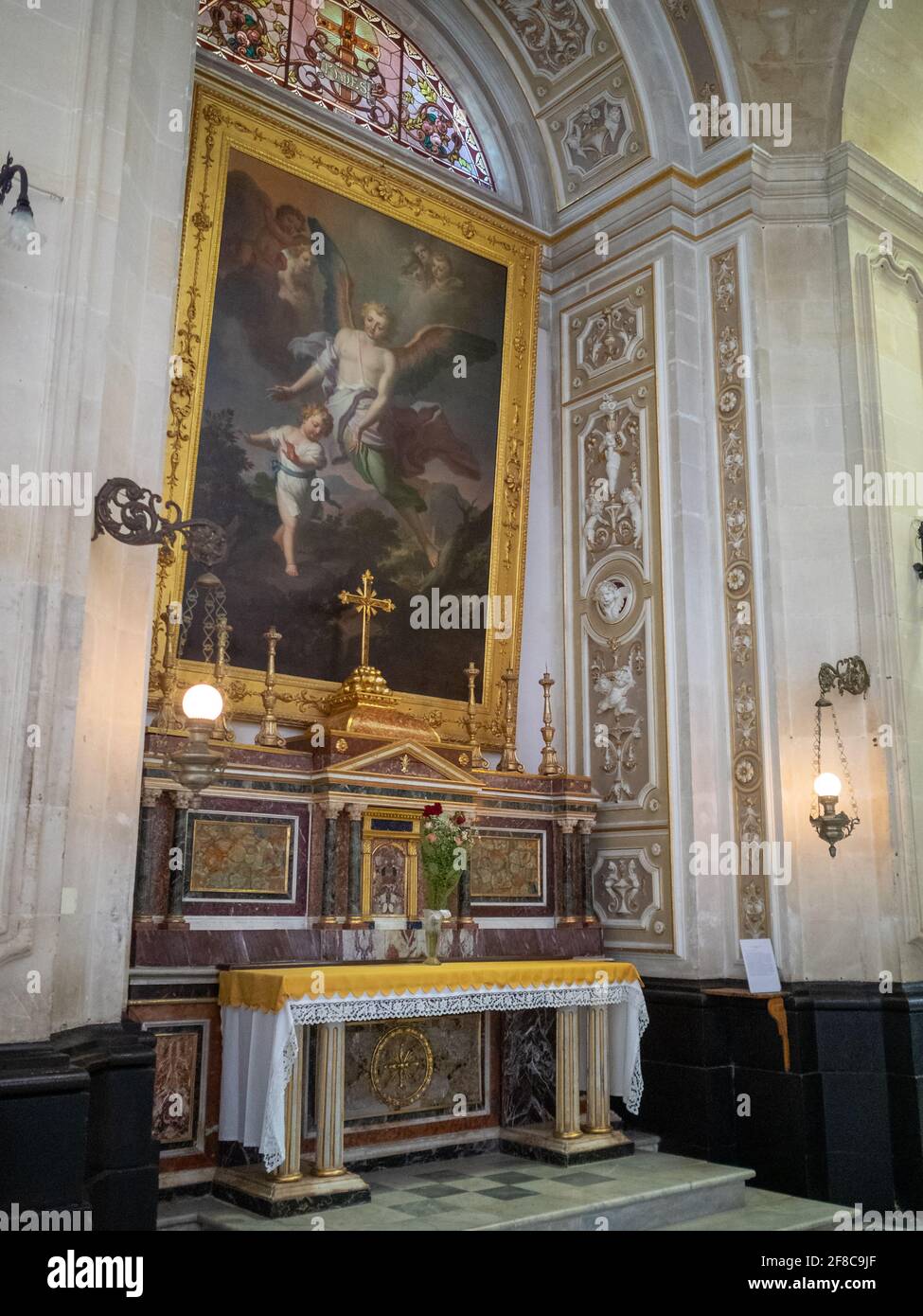 Duomo di San Giorgio intérieur, Ragusa Ibla Banque D'Images
