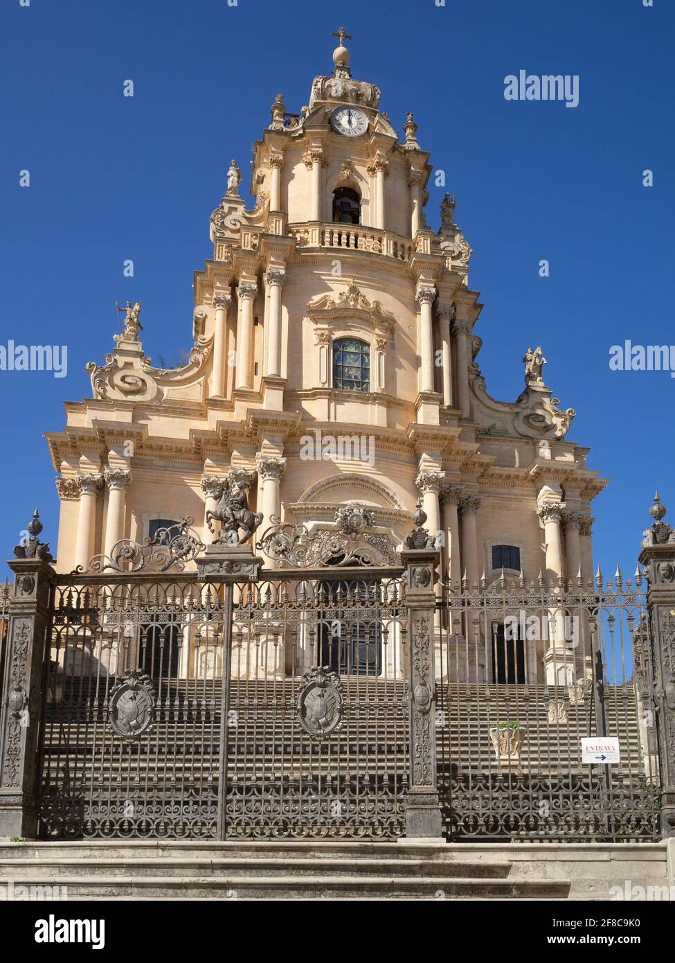Rosario Gagliardi Duomo di San Giorgio, Ragusa Ibla Banque D'Images