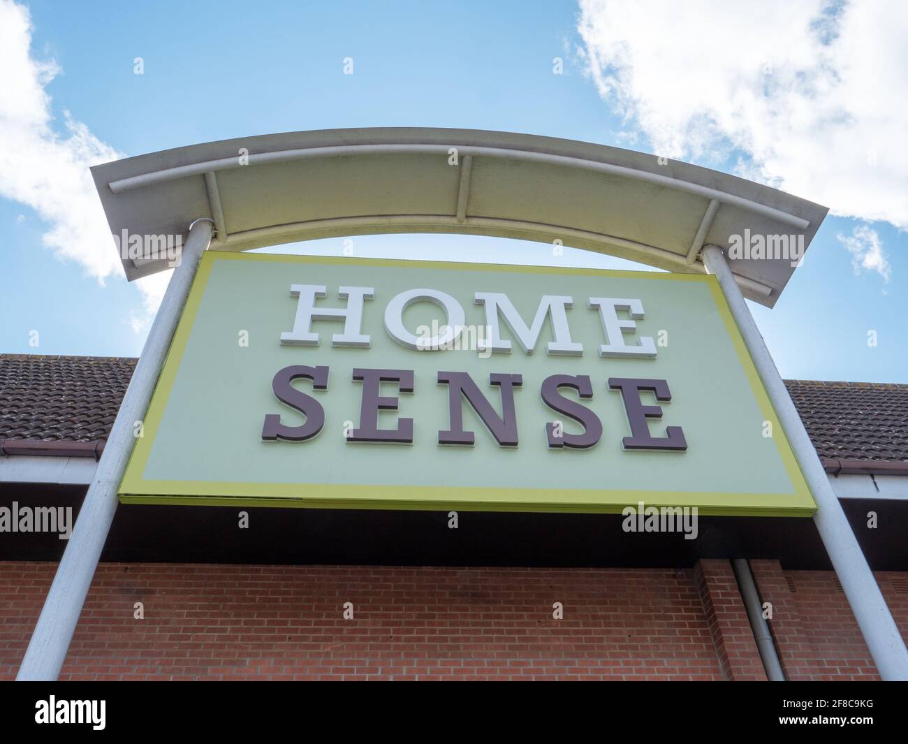 Logo et marque de COMMERCE de HOME SENSE. Banque D'Images