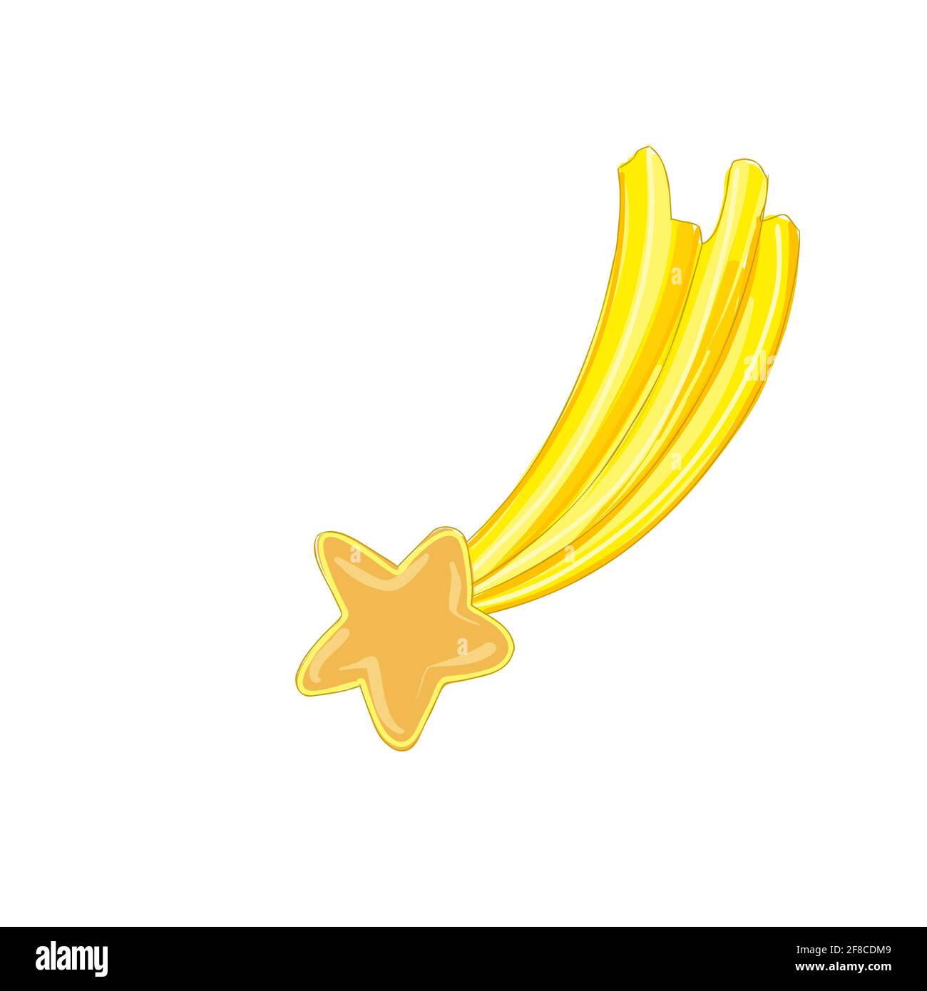 image vectorielle du signe bonne chance de l'étoile de tir Illustration de Vecteur