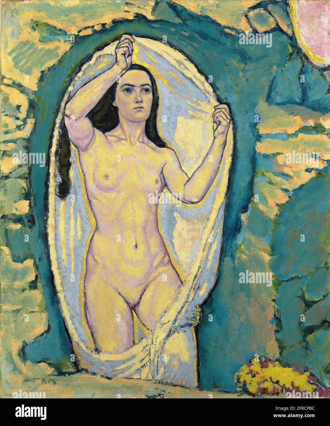 Koloman Moser. Peinture intitulée « Vénus dans la grotte » de l'artiste autrichien Koloman Moser (1868-1918), huile sur toile, 1914 Banque D'Images
