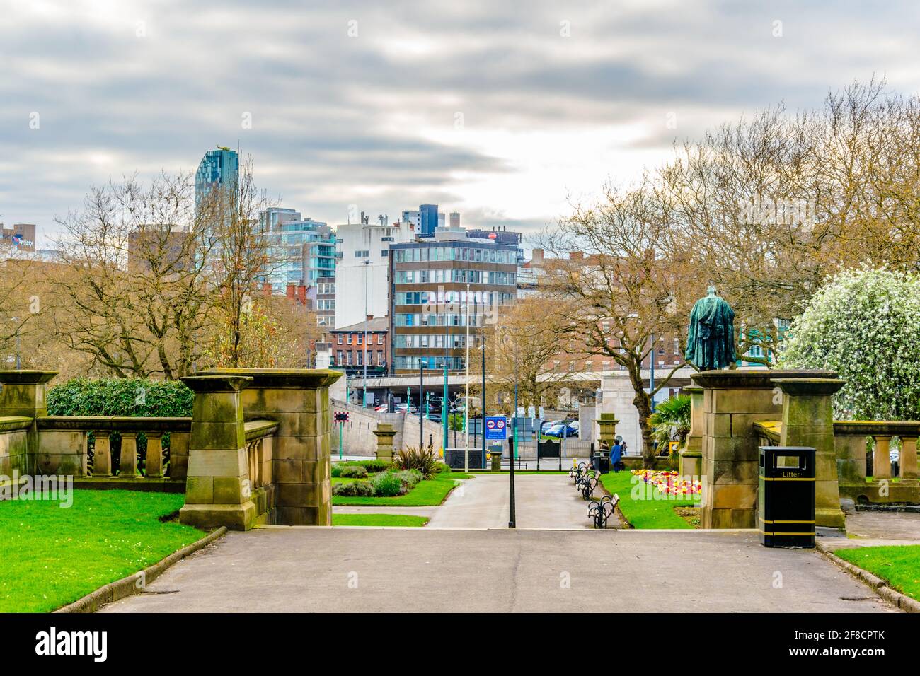 Jardin de Saint John à Liverpool, Angleterre Banque D'Images