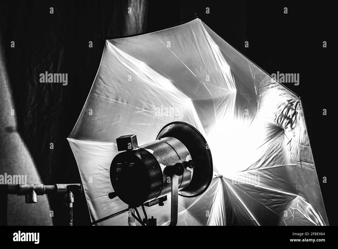 Parasol en coulisses Banque D'Images