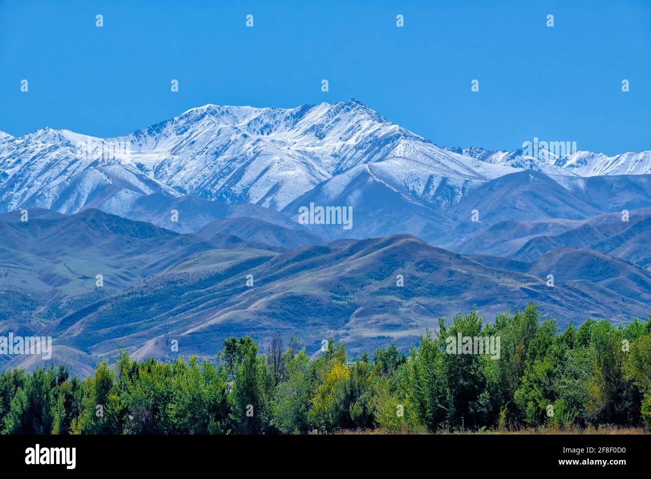 Paysage de la région d'Issyk-Kul, Kirghizistan prise @Issyk-Kul région, Kyrgiztan Banque D'Images