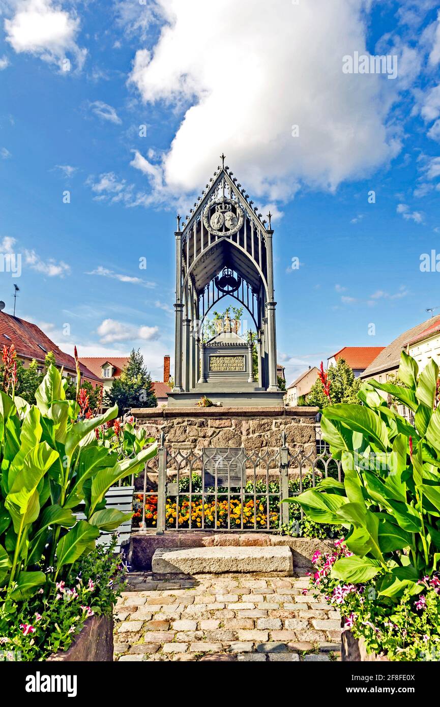 Denkmal für Königin Luise von Preußen in Gransee - Mark Brandenburg, mémorial pour la reine Luise de Prusse Banque D'Images