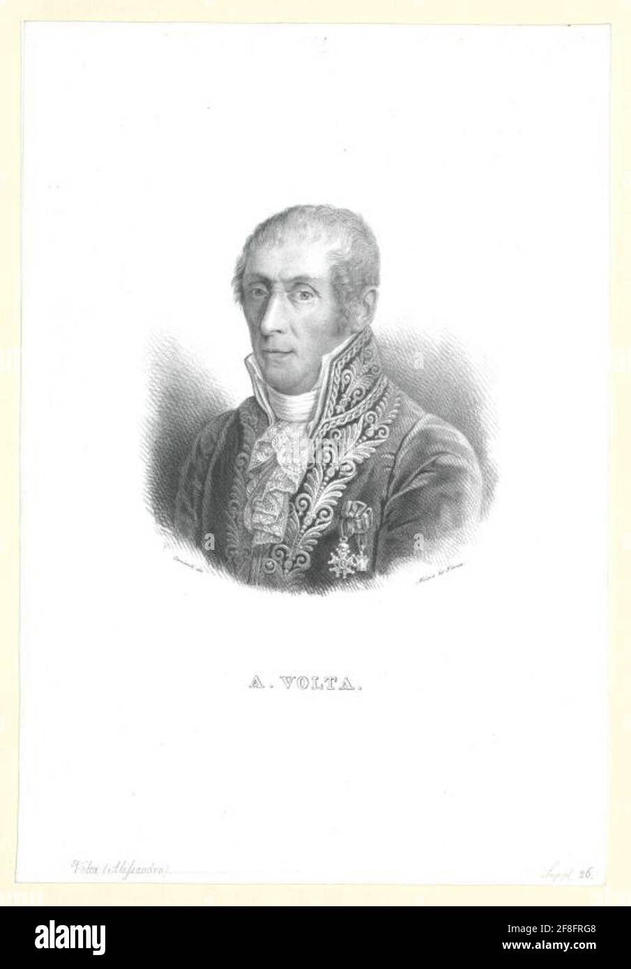 Volta, Alessandro Conte. Banque D'Images Volta, Alessandro Conte. Banque D'Images