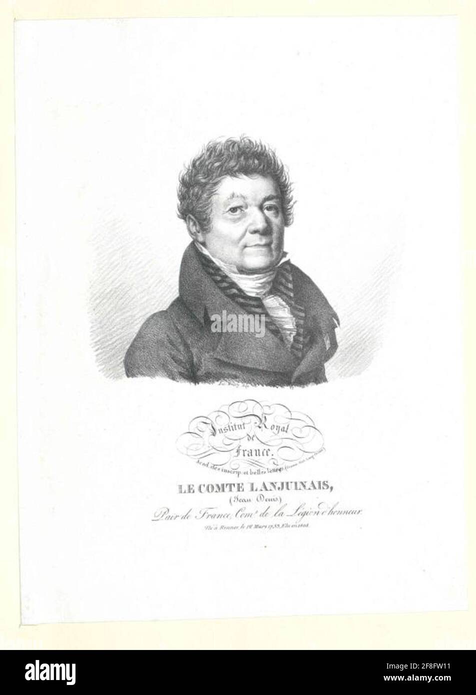 Lanjuinais, Jean-Denis Comte. Banque D'Images