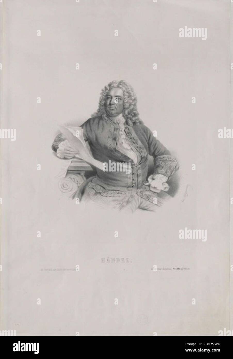 Handel, Georg Friedrich. Banque D'Images