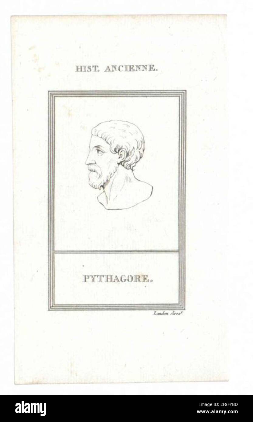 Pythagoras Chef: Landon, Charles Pauldatierung: 1801/1825 Banque D'Images