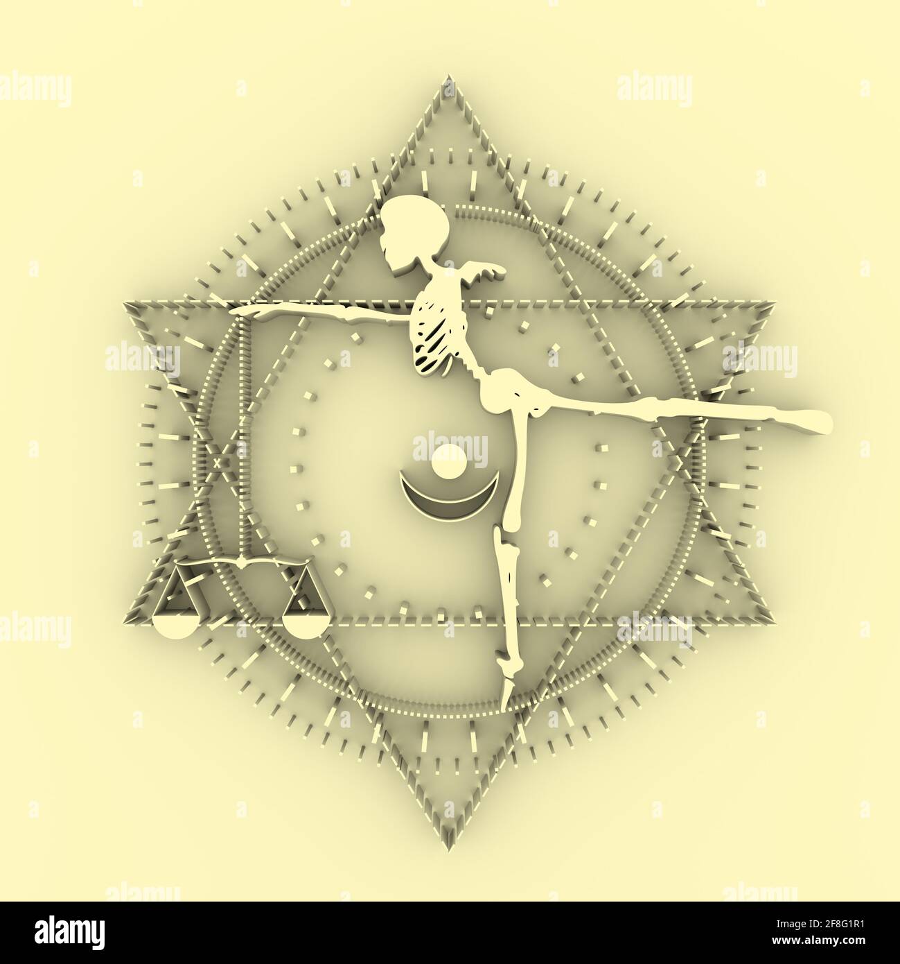 Signe de mystère, de sorcellerie, d'occultisme et de tatouage d ...
