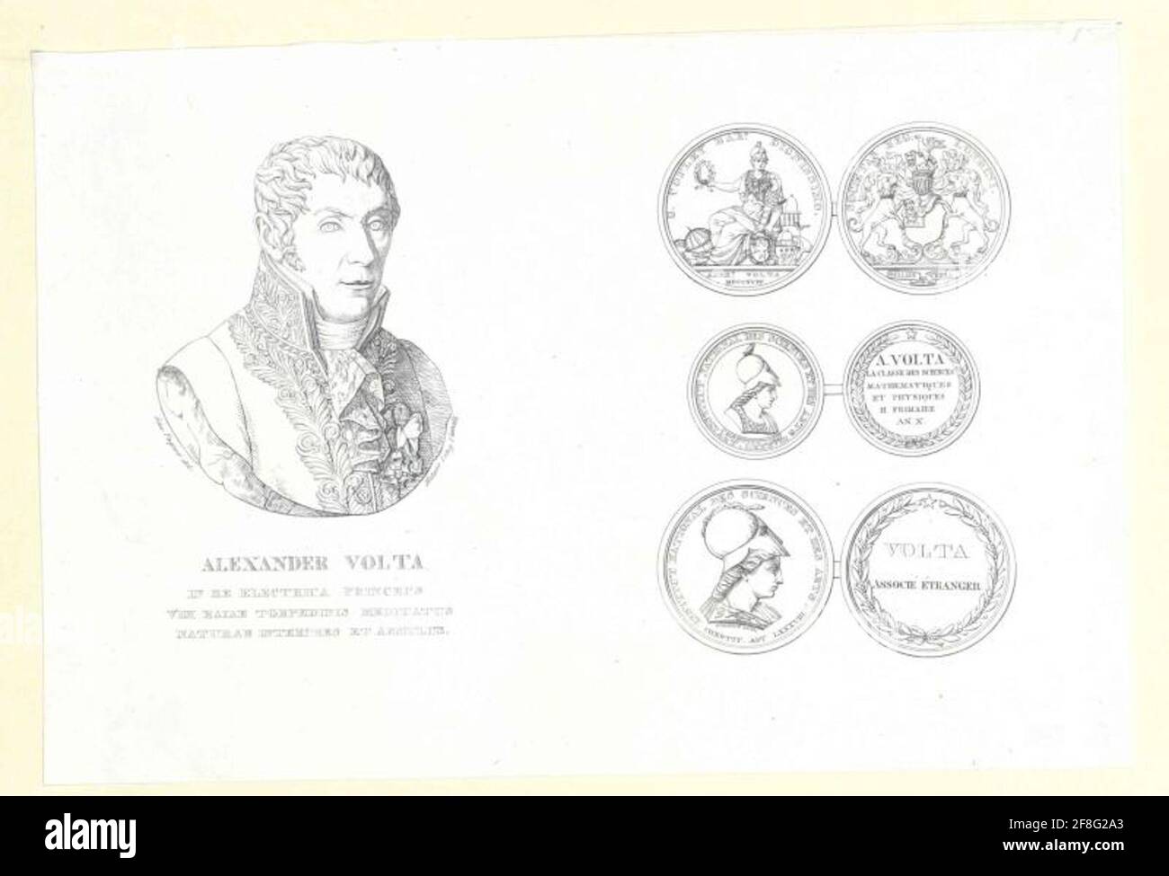 Volta, Alessandro Conte. Banque D'Images Volta, Alessandro Conte. Banque D'Images