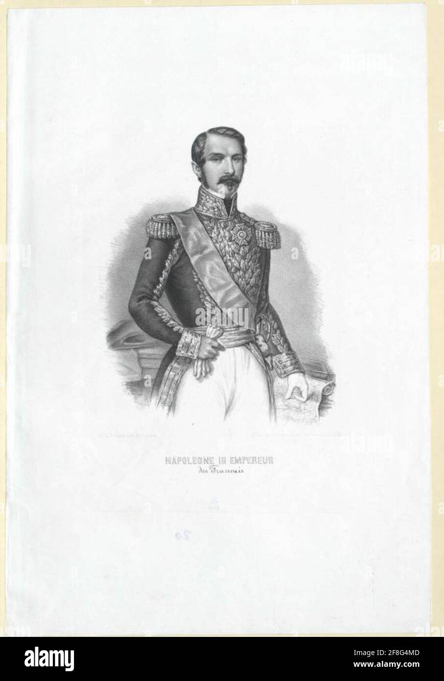 Napoléon III Empereur des Français. Banque D'Images