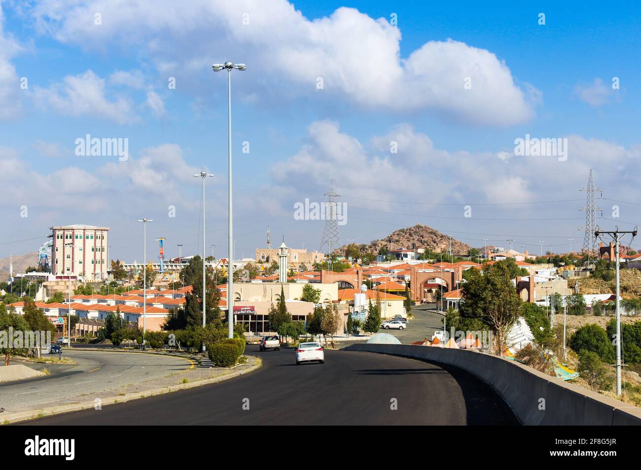 Paysages des montagnes d'Al Hada près de Taif, Arabie Saoudite occidentale Banque D'Images