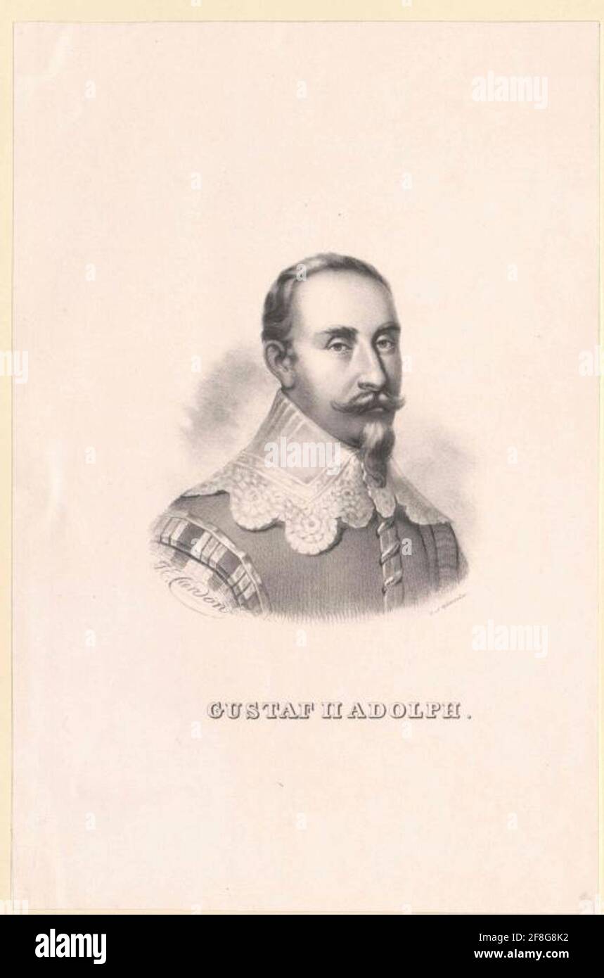 Gustav II Adolf, roi de Suède. Banque D'Images