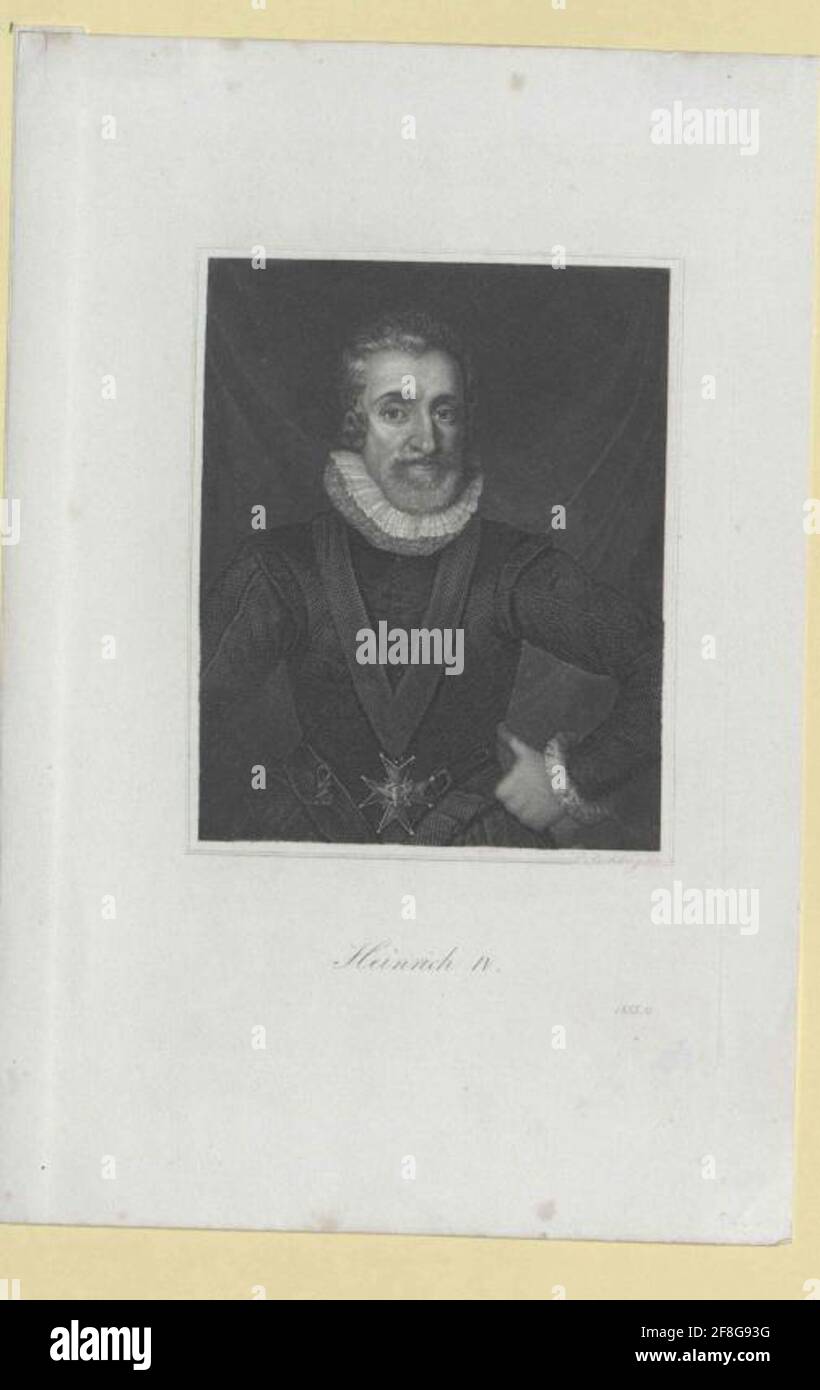 Heinrich IV., Roi de France. Banque D'Images