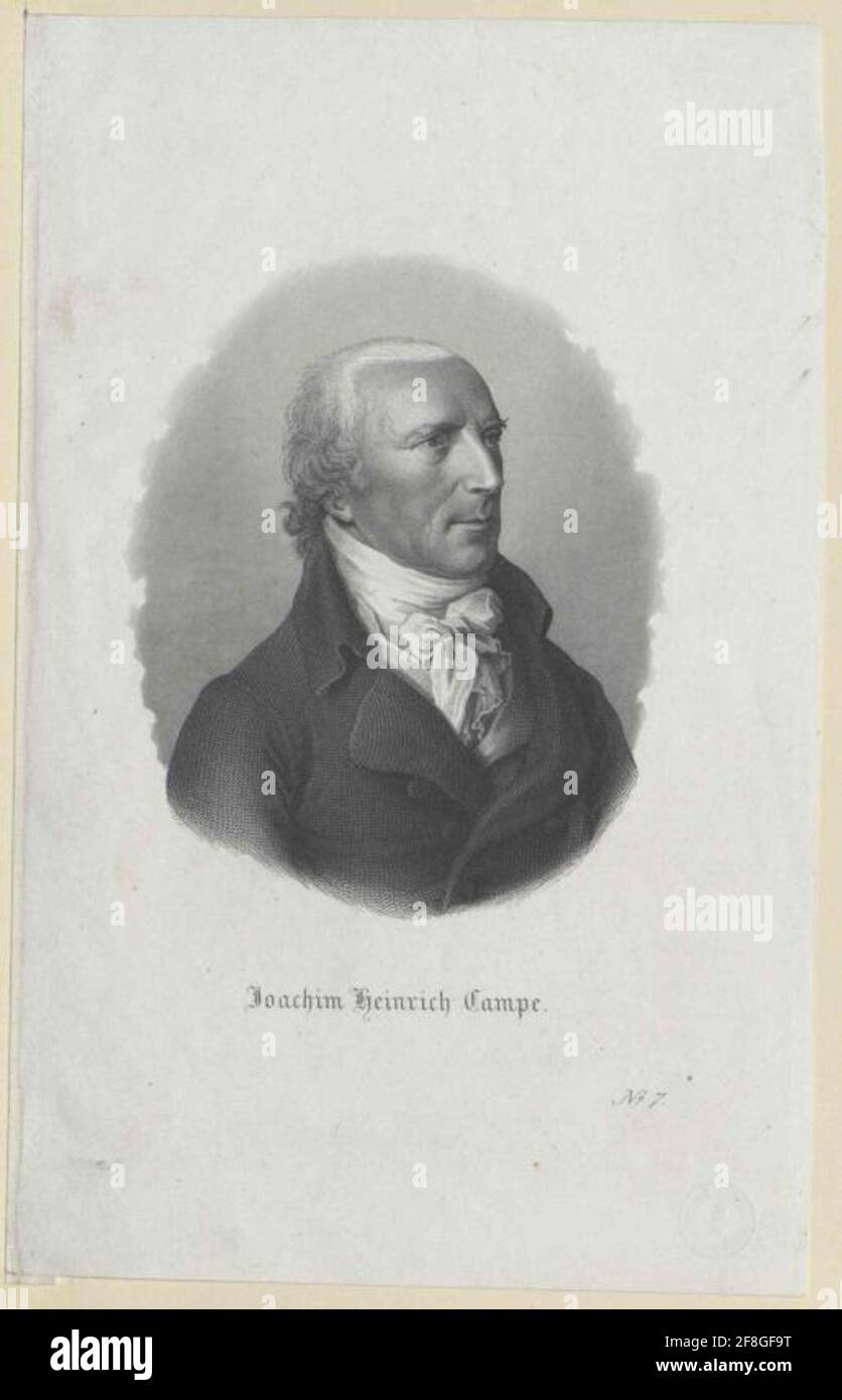 Campe, Joachim Heinrich Rapporteur pour avis: Gröger, Friedrich Carl Banque D'Images