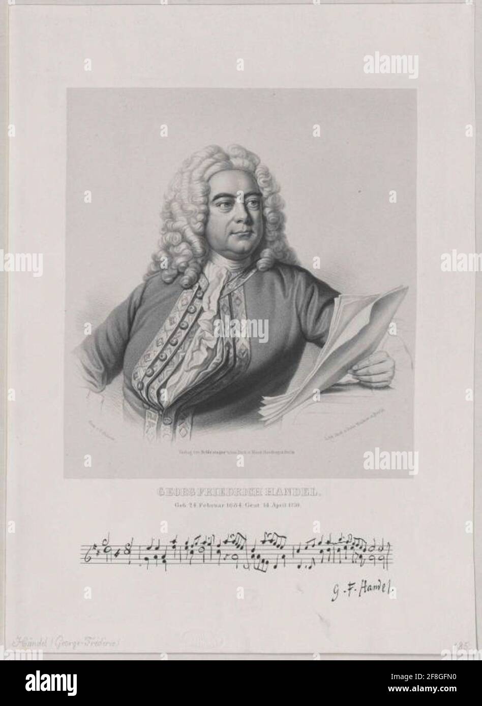 Handel, Georg Friedrich. Banque D'Images