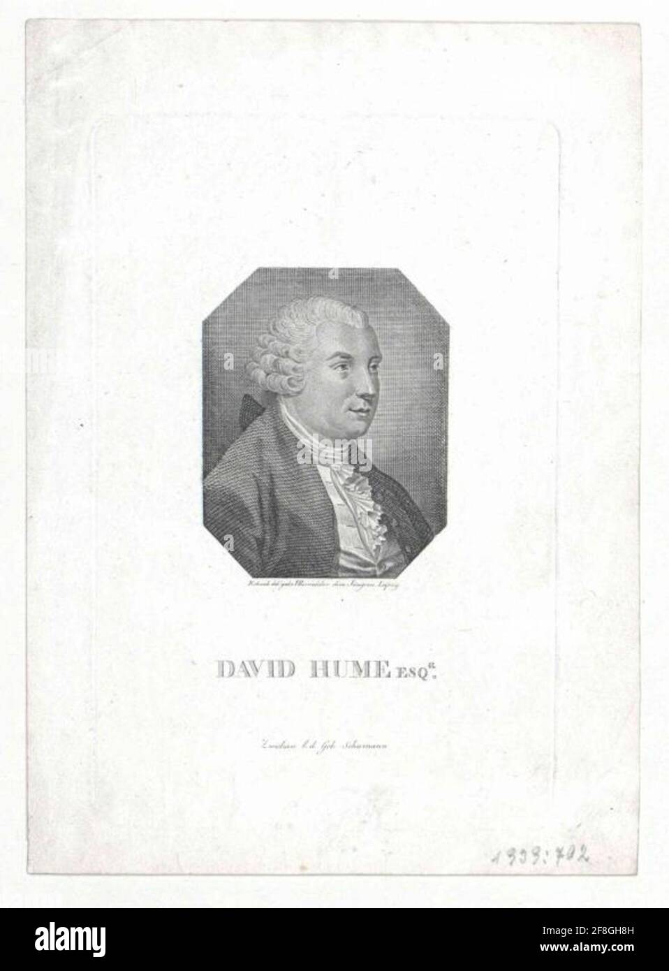 Hume, David Rapporteur pour avis: Richards ,? (1756) Stecher: Rossatler, Friedrichverlag: Schumann, Gebr.verlagsort: Zwickau Banque D'Images