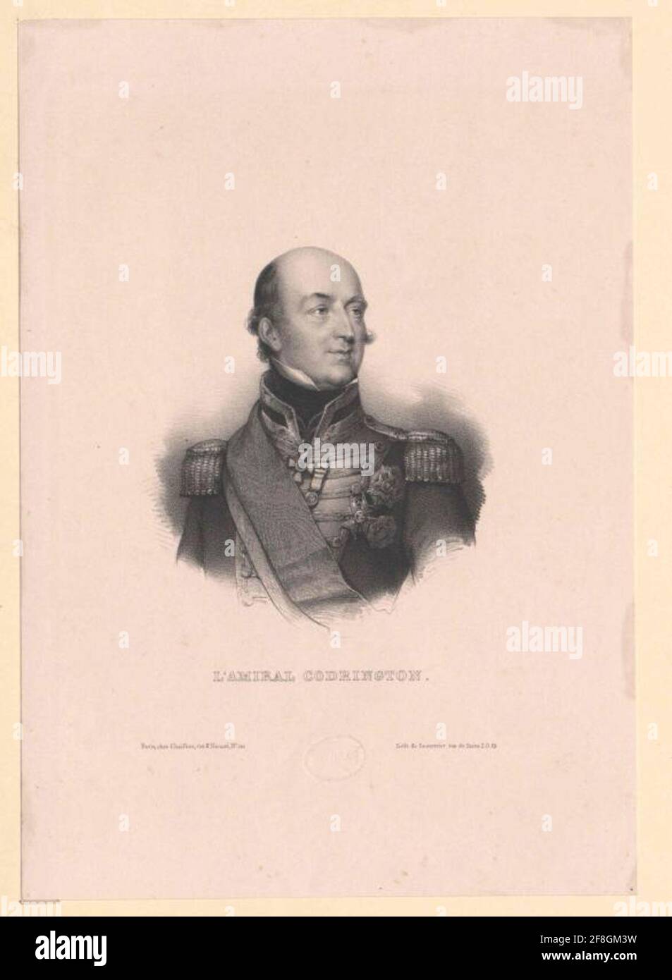 Codrington, Edward . Banque D'Images