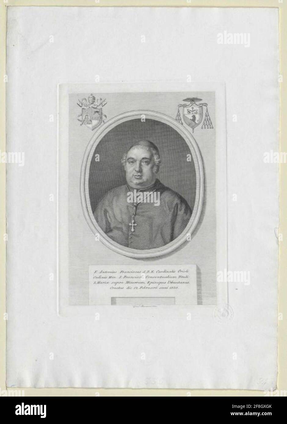 Orioli, Antonio Francesco. Banque D'Images