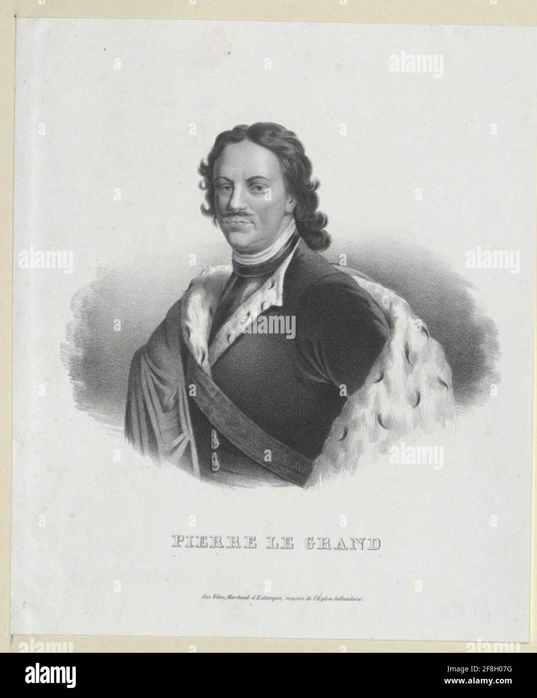 Pierre I le Grand, empereur de Russie. Banque D'Images