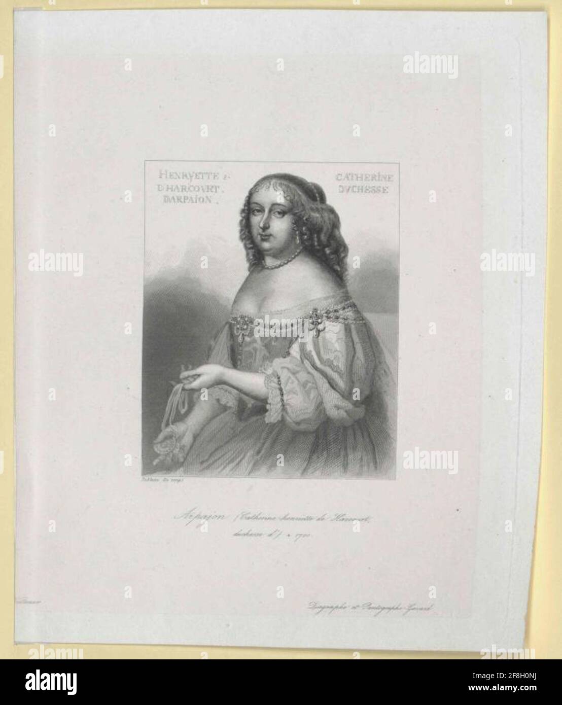 Beuvron Harcourt, Catherine Henriette de. Banque D'Images