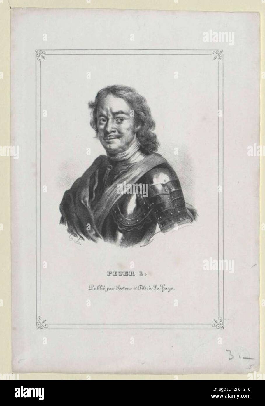 Pierre I le Grand, empereur de Russie. Banque D'Images