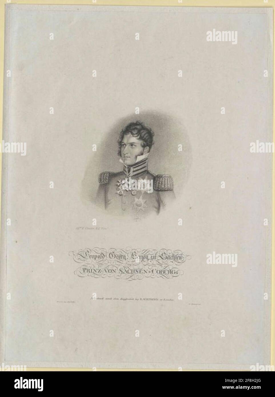 Leopold I, roi des Belges. Banque D'Images