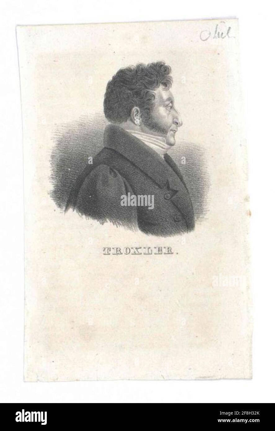 Troxler, Ignaz Paul Vital . Banque D'Images