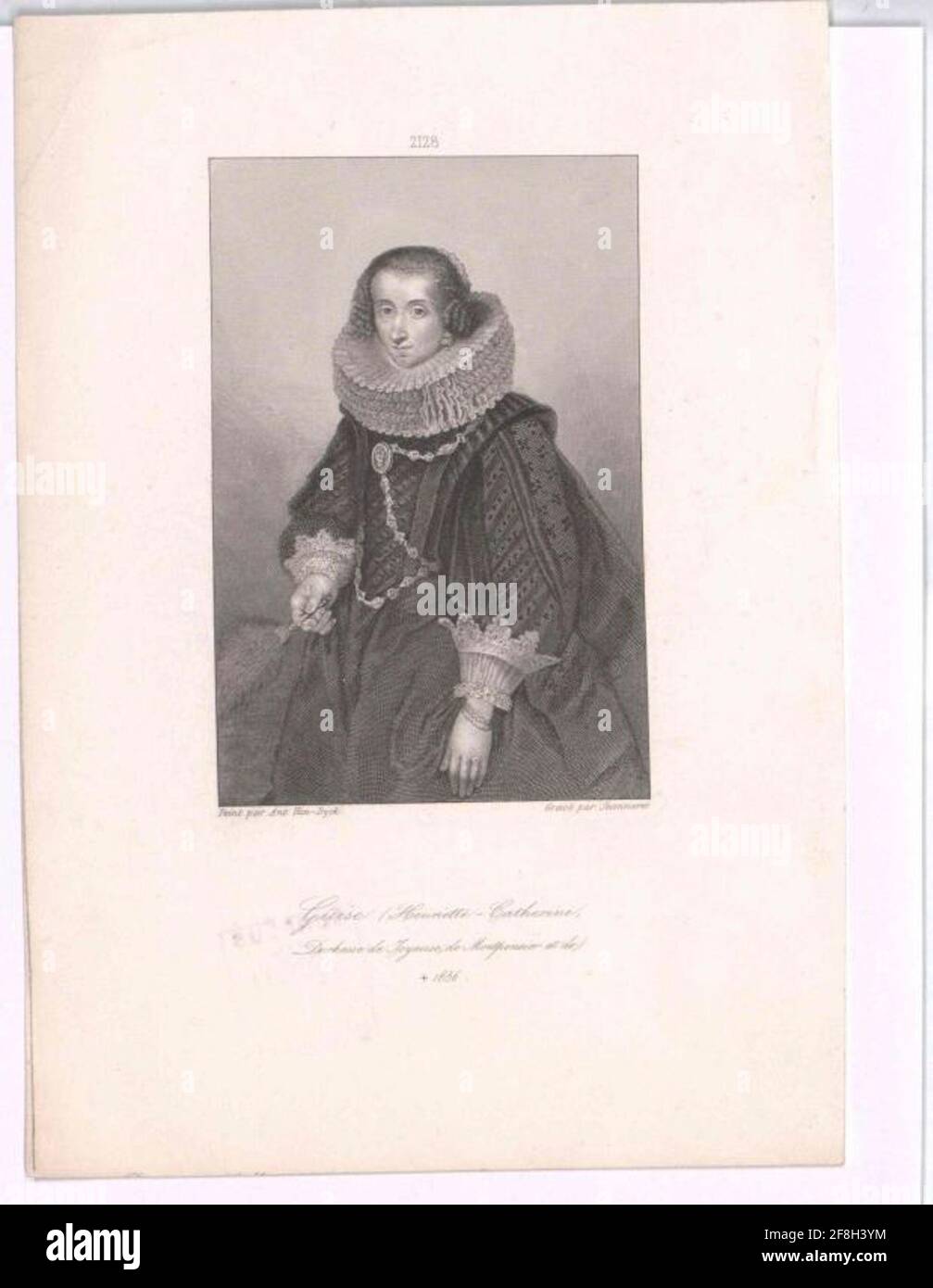 Joyeuse, Joyeur Duchess, Henriette Catherine de. Banque D'Images