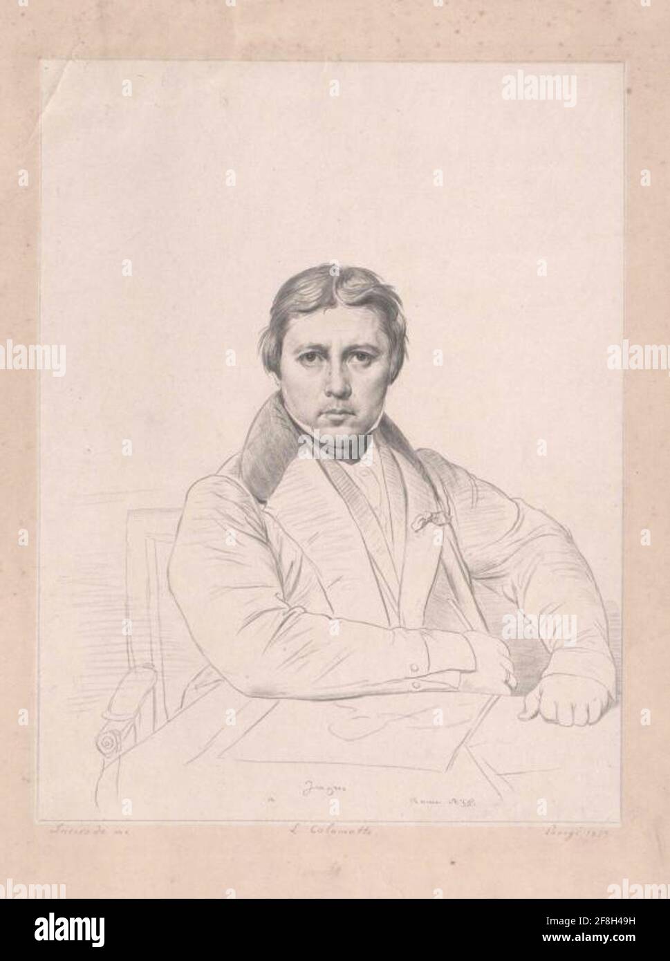 Ingres, Jean Auguste Dominique. Banque D'Images