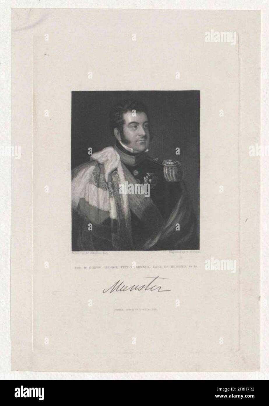 Fitz-Clarence, 1. Comte de Munster, George Augustus Frederick . Banque D'Images