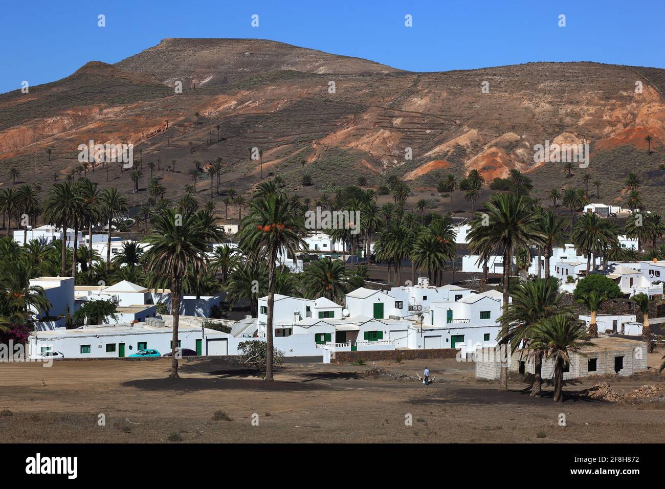 Haria, situé au nord de Lanzarote, îles canaries, espagne Banque D'Images