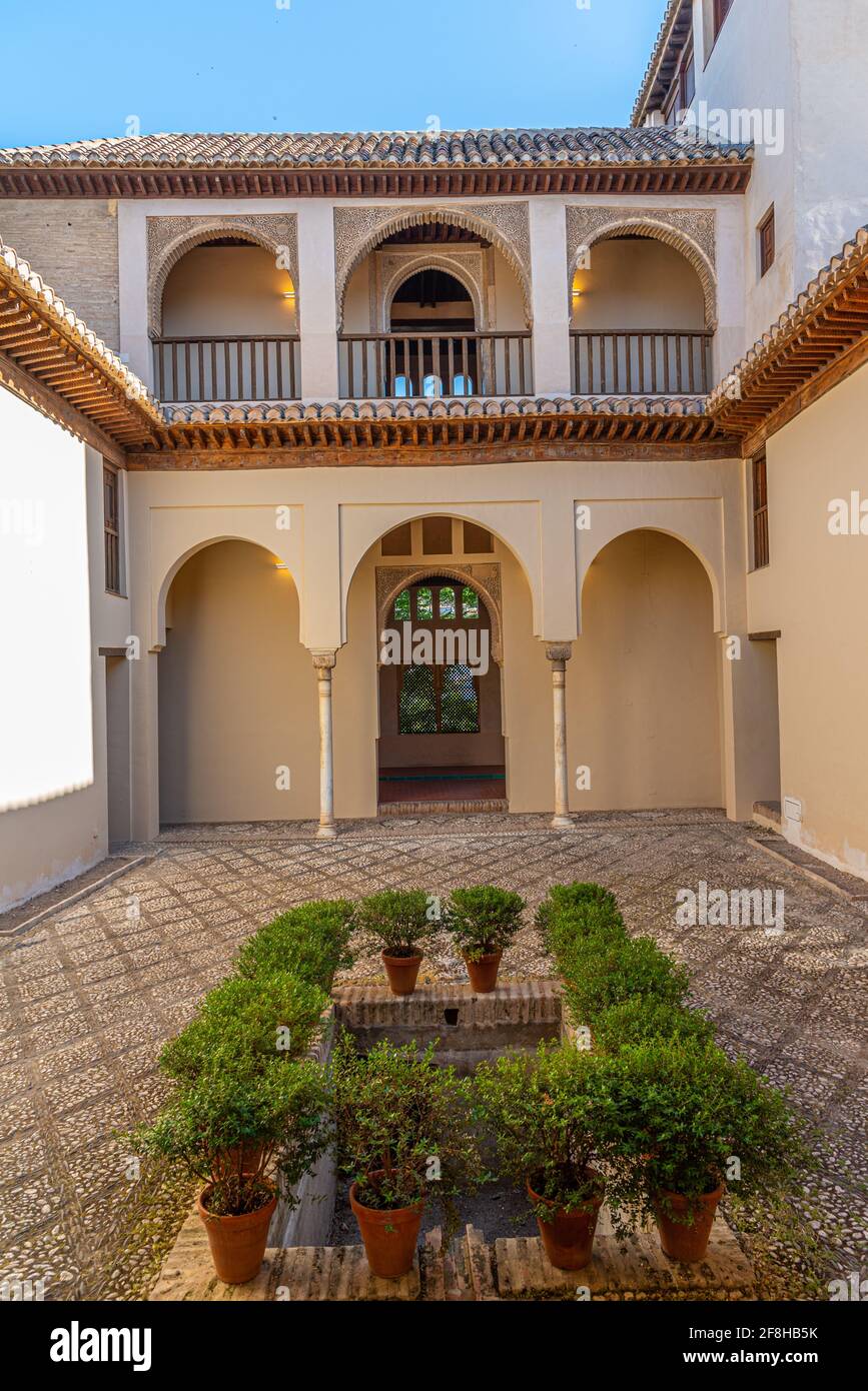 Palacio de Dar al-Horra dans la ville espagnole de Grenade Banque D'Images