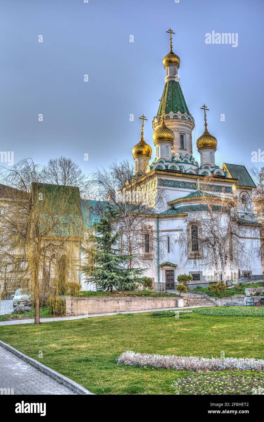 Eglise Russe, Sofia, Bulgarie Banque D'Images